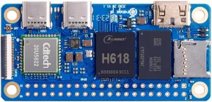 Orange Pi Zero 2W 4GB 40 Pin Allwinner H618 LPDDR4 Quad Core 64 Bit Single Board Computer, 1.5GHz Frequency WiFi 5.0 Bluetooth 5.0 onboard Antenna Support 4K Display Run Android Ubuntu (Zero 2W 4G)