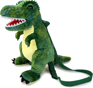 P lush T Rex Dinosaurs Backpack, 16" D inosaur s Stuffed Animal Bag toddler D inosaur Backpack for Kids 3-5, Dinosaurs Gift Bag Plush Dinosaur Toys for kids Giant Dinosaur Plus h backpack
