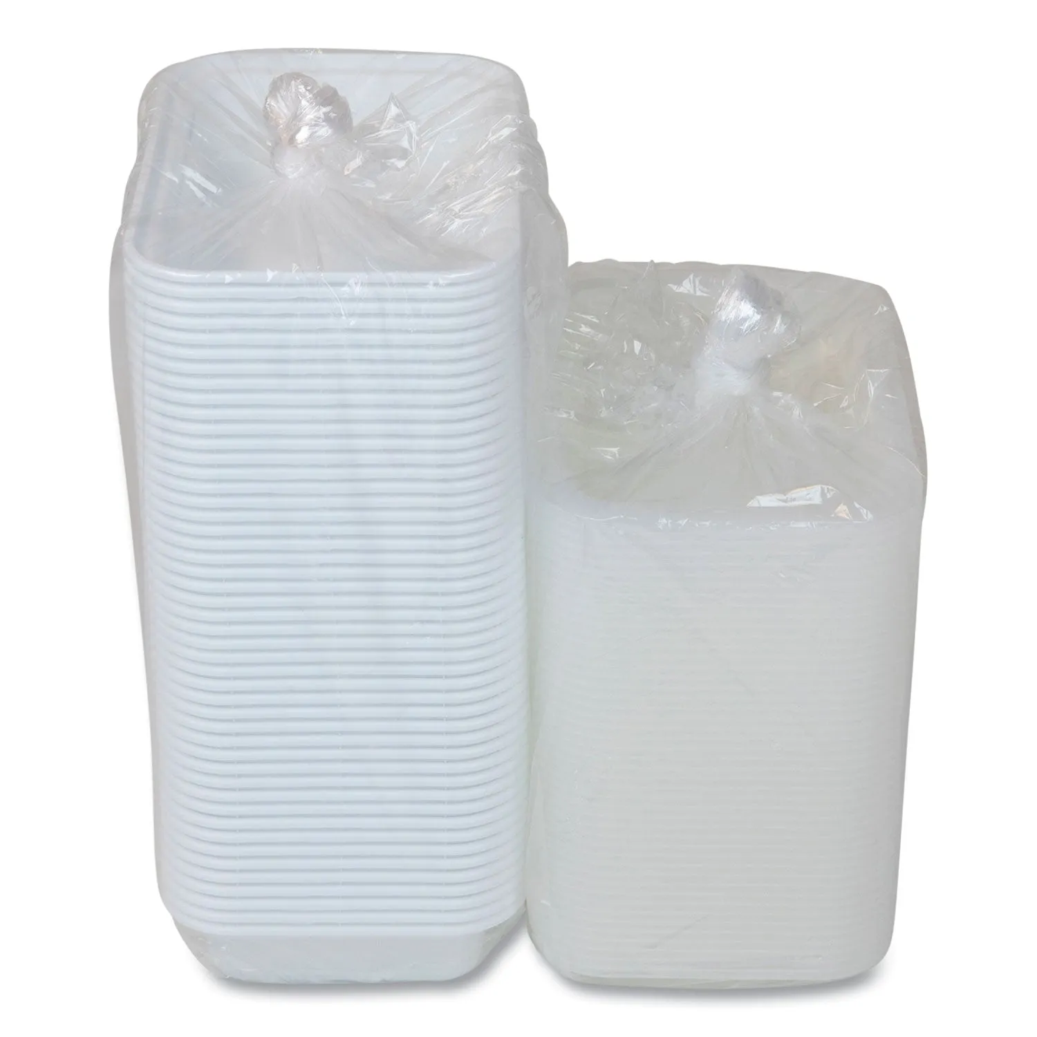 Pactiv Evergreen Newspring VERSAtainer Microwavable Containers, Rectangular, 16 oz, 5 x 7.25 x 2, White/Clear, Plastic, 150/Carton