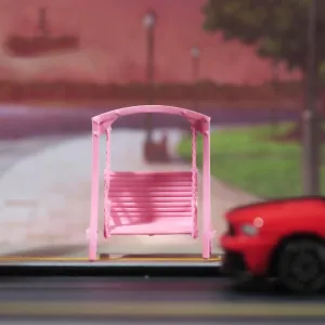 Painted Miniatures 1/18 1/24 1/64 1/43 1/87 Scale Cherry Blossom Swing Scene Diorama Action Figure Unpainted Model for Car Vehicles (Painted, 1/24 Scale)