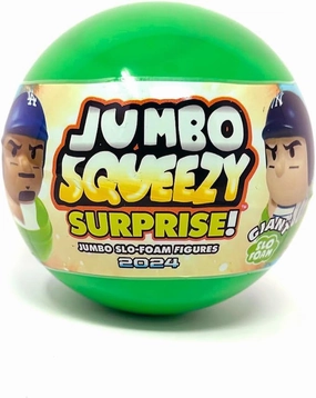 Party Animal 2024 Series 4 Jumbo Squeezy Surprise! One (1) Giant Capsule SqueezyMates MLB Figure, Team Colors, 4"" Tall, Large, SMML44