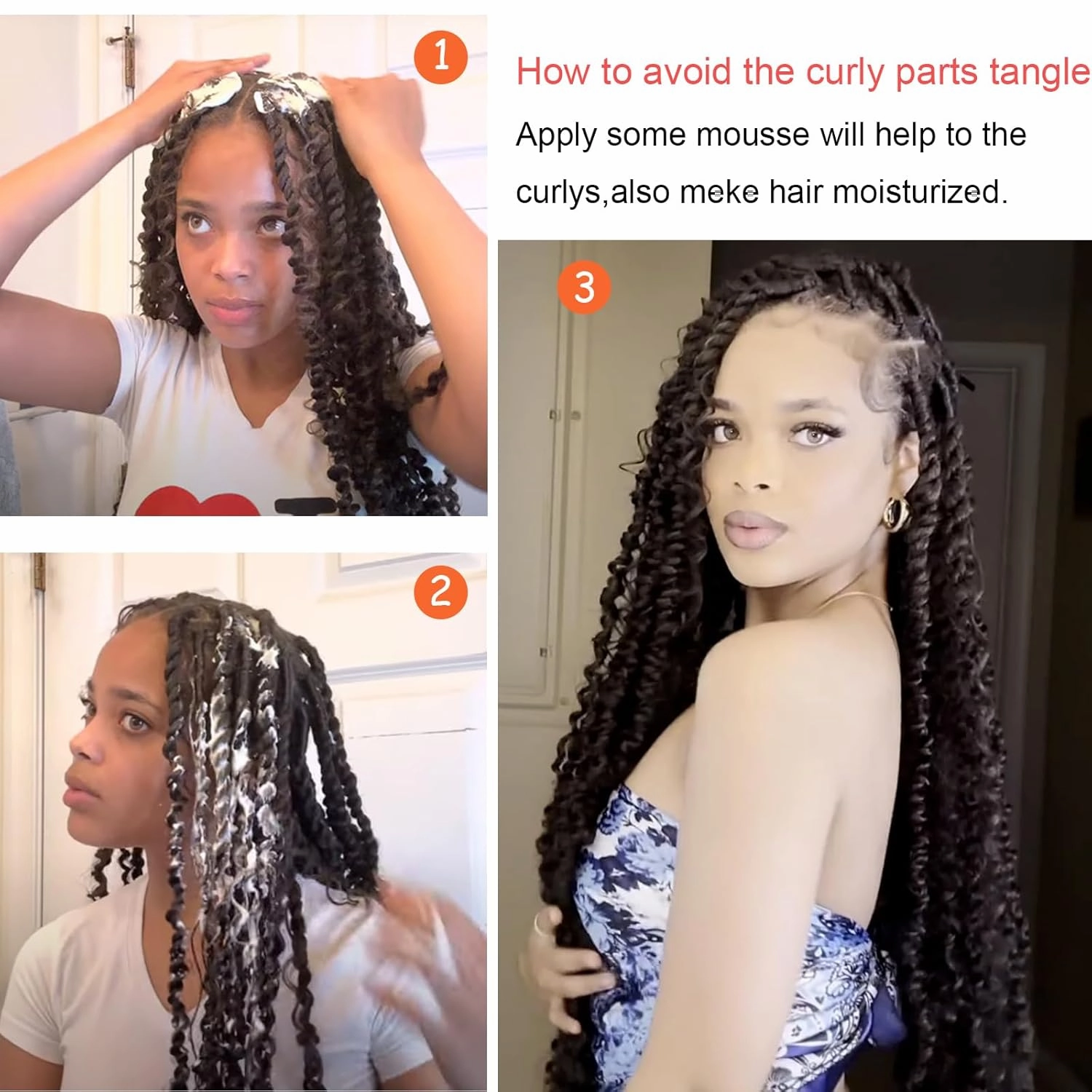 Passion Twist Hair 10inch New Boho Style Passion Twist Crochet Hair for Black Women Boho Crochet Braids Pre Looped Goddess Brown Ombre Passion Twist Hair (8Pack, T30)