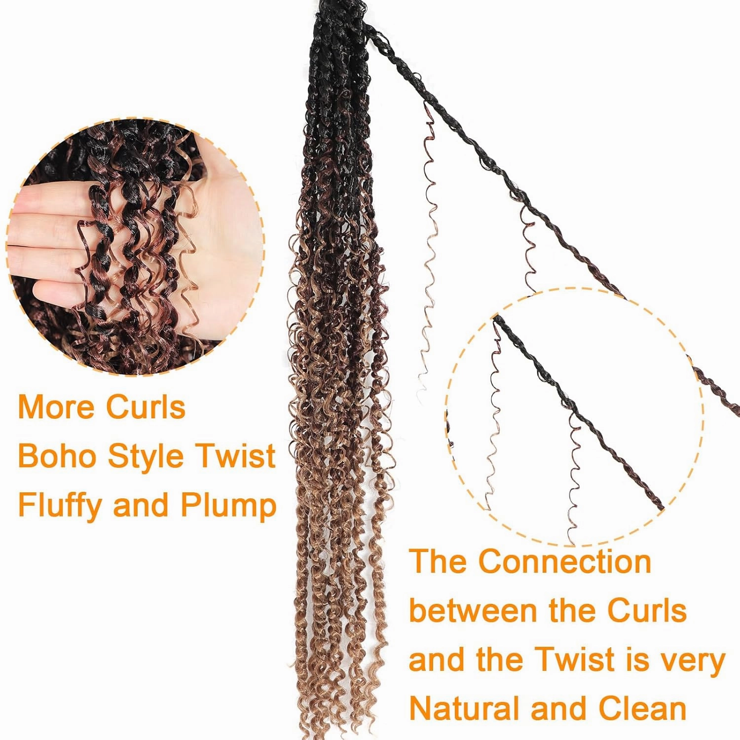 Passion Twist Hair 10inch New Boho Style Passion Twist Crochet Hair for Black Women Boho Crochet Braids Pre Looped Goddess Ombre Passion Twist Hair (8Pack, 1b3027)