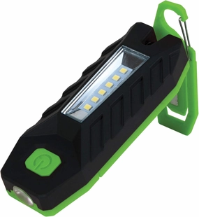 Performance Tool W2322 2-in-1 Area Light and Spotlight with Magnetic Clip, 360 Degree Swivel Joint, Rubberized Grip, and 192/89 Lumens Output