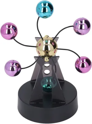 Perpetual Motion Ferris Wheel, Electric Magnetic Perpetual Motion Revolving Ball Educational Desk Toy, Children Learning and Education, Teaching Toy, Home Office Desktop Decoration