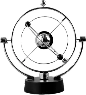 Perpetual Motion Galaxy, Perpetual Motion Swing Ball, Rotates in Continuous Motion Home Decoration, Art Asteroid Electronic Solar System Magnetic Swing Energy Orbit, Office Desk Ornament Gift (Color