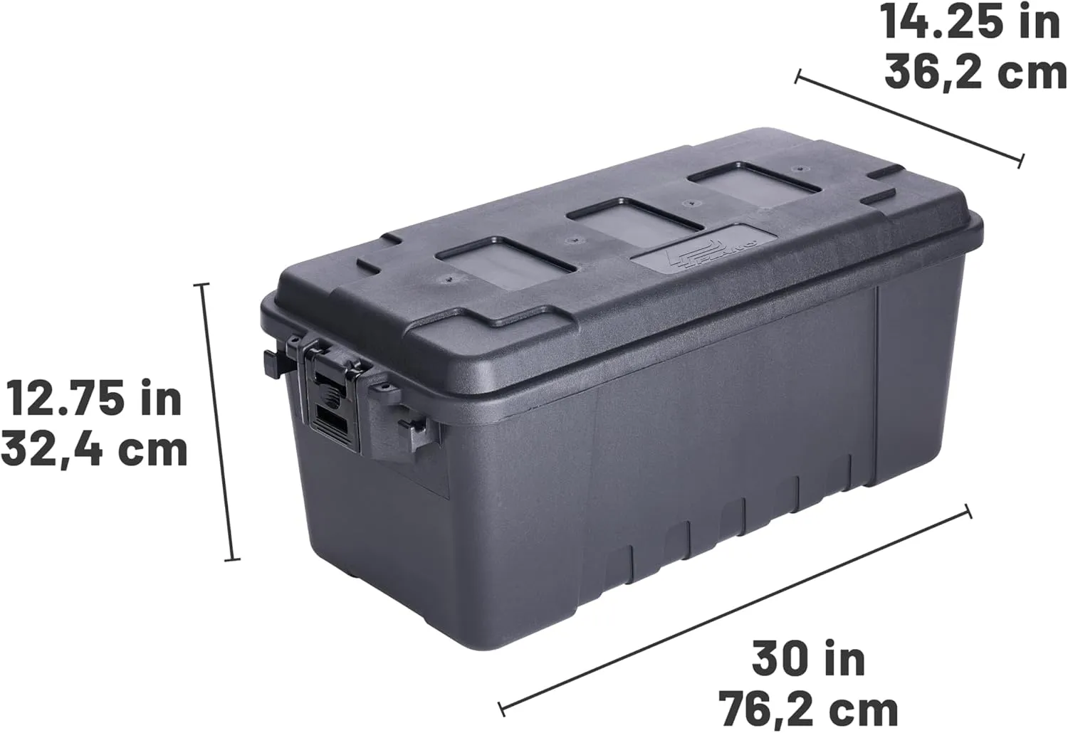 Plano Sportsman Trunk, OD Green, Medium, Lockable Storage Box, Airline Approved Sportsman Trunk, Hunting Gear and Ammunition Bin, Heavy-Duty Containers for Camping, 68-Quart