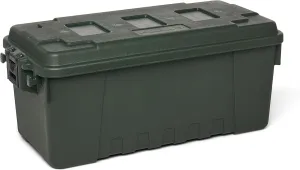 Plano Sportsman Trunk, OD Green, Medium, Lockable Storage Box, Airline Approved Sportsman Trunk, Hunting Gear and Ammunition Bin, Heavy-Duty Containers for Camping, 68-Quart