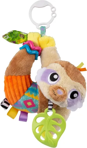 Playgro Sensory Friend Salo Sloth Baby Toy - Interactive Rattle Toy for Baby Developmental Exploration - Soft Texture Stroller Toys for Babies Grasping & Fine Motor Skill - Ideal for 0  Months Babies