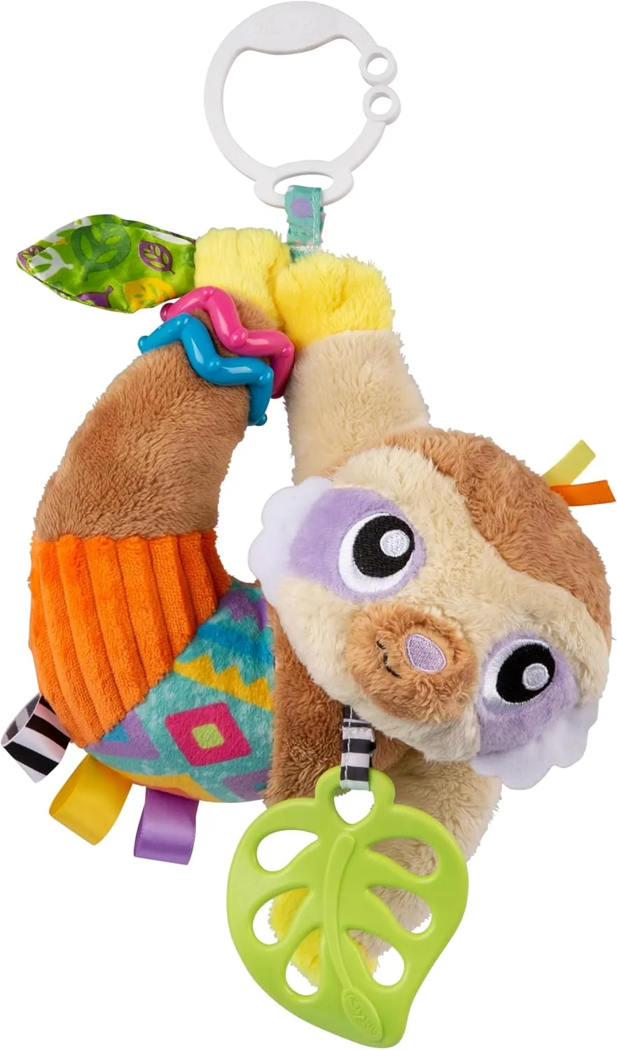 Playgro Sensory Friend Salo Sloth Baby Toy - Interactive Rattle Toy for Baby Developmental Exploration - Soft Texture Stroller Toys for Babies Grasping & Fine Motor Skill - Ideal for 0  Months Babies
