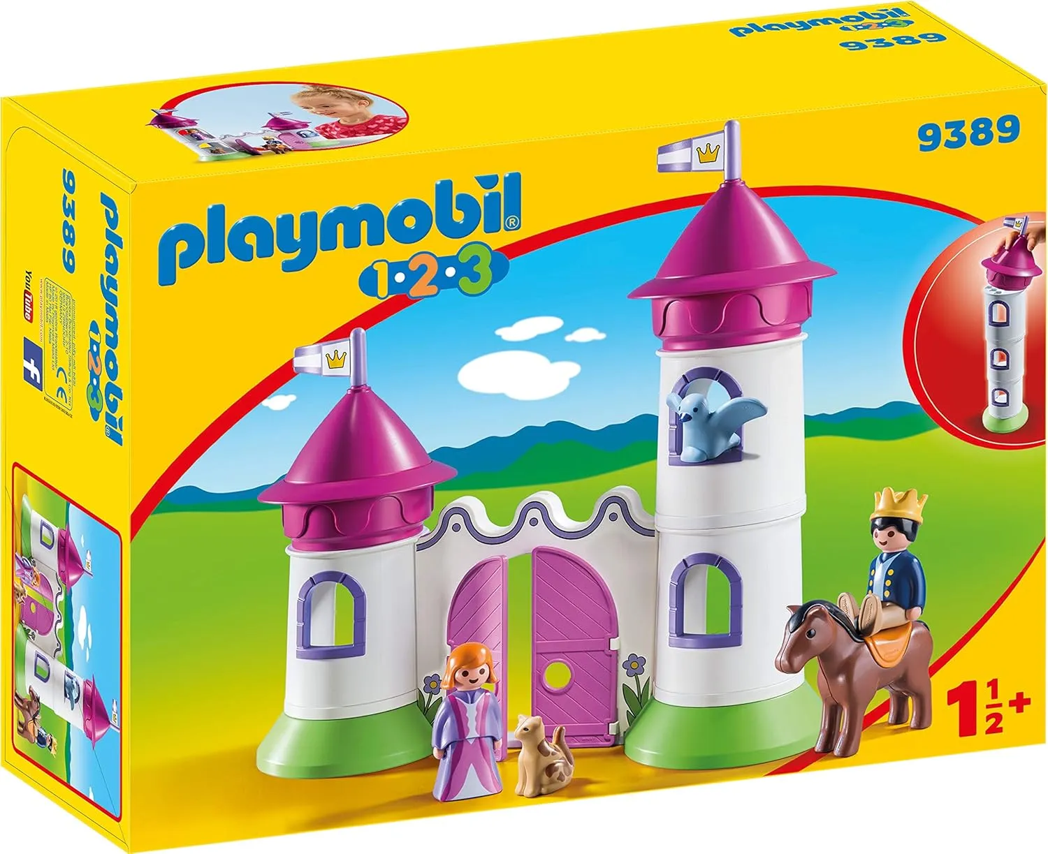 Playmobil Castle with Stackable Towers, Multicolored