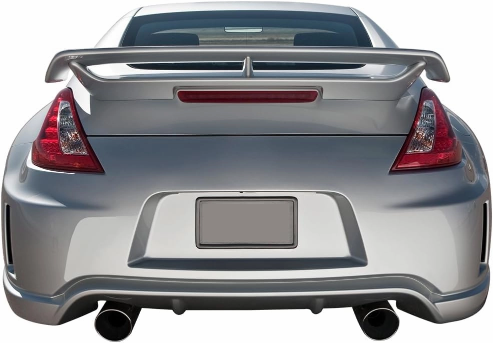 Pre-Painted Trunk Spoiler Compatible with 2009-2021 Nissan 370Z, Painted #K23 Liquid Platinum Metallic ABS Car Exterior Trunk Rear Wing Tail Roof Top Lid Available by IKON MOTORSPORTS