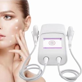 Professional Thermal Fractional Machine With 2 Handle Beauty Device for Face Skin Rejuvenation Lifting, Tightening, Infusing, Effective Wrinkle and Puffiness Reduction Shrink Pores Fine Lines