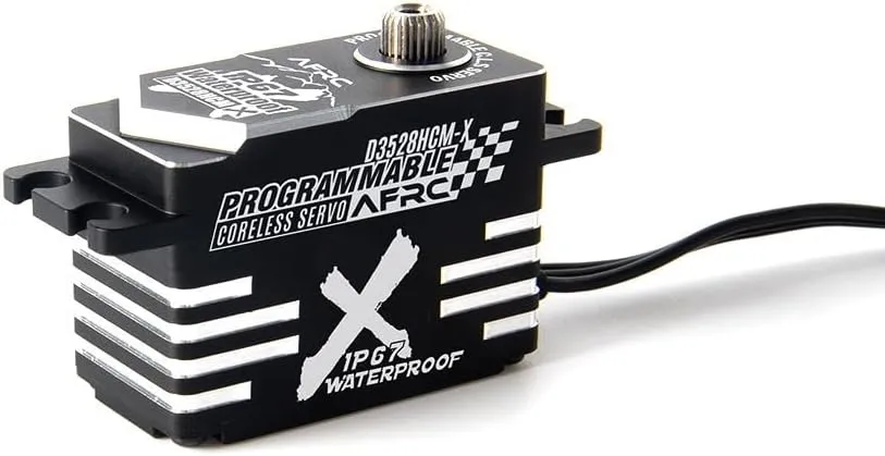 Programmable HV Coreless Servo Waterproof IP67 RC Parts for 1/10 1/12 1/18 Touring Drifting RC Car RC Airplane Helicopter Boat Robot Fixed-Wing