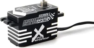 Programmable HV Coreless Servo Waterproof IP67 RC Parts for 1/10 1/12 1/18 Touring Drifting RC Car RC Airplane Helicopter Boat Robot Fixed-Wing