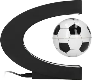 Pssopp Magnetic Levitation Ball, Magnetic Levitation Floating Soccer with C Shape Base and LED Lights Gifts for Men Father Husband Boyfriend(#1)