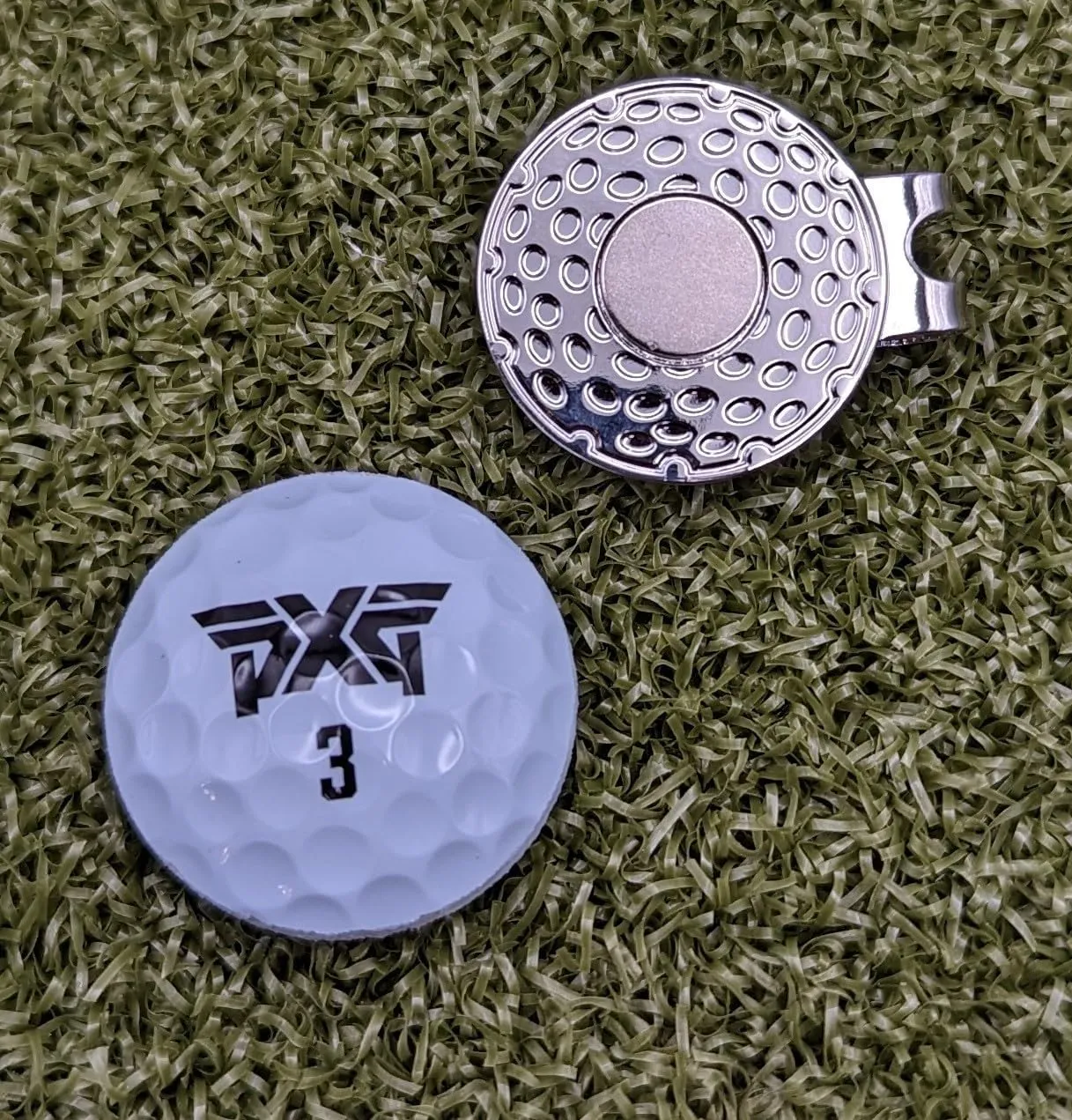 PXG Real Golf Ball Marker with Magnetic hat Clip