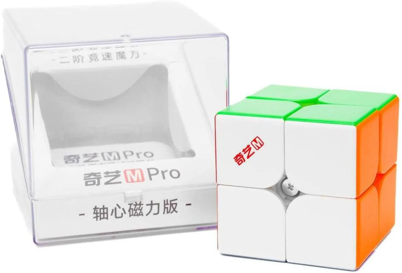 QiYi M Pro 2x2 Magnetic (Ball-Core) Speed Cube (Official USA Vendor) Stickerless