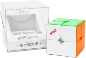 QiYi M Pro 2x2 Magnetic (Ball-Core) Speed Cube (Official USA Vendor) Stickerless