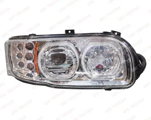 QSC Truck Parts Full LED Performance Right & Left Side Headlights Pair for Peterbilt 388 389