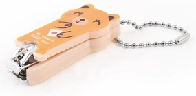 Qtqgoitem Mini Cartoon Bear Design Yellow Plastic Metal Nail Toe Clipper w Key Ring (Model: 2c8 b6e 61b d1f c64)