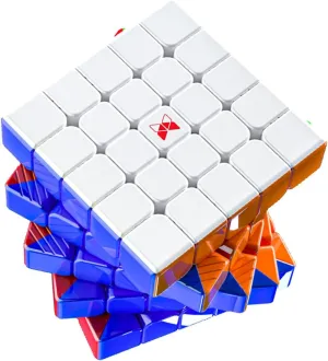 QY X-Man Hong 5X5 Magnetic Stickerless Speed Cube Ball-Core UV Coated