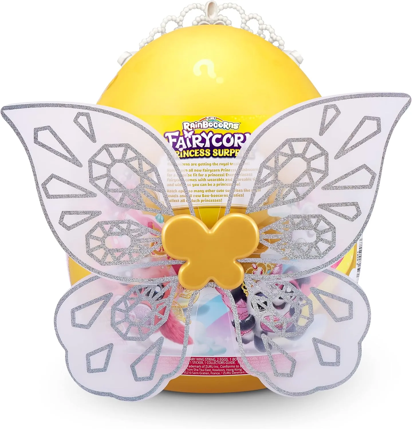 Rainbocorns Fairycorn Princess Surprise (Bear) by ZURU 11" Collectible Plush Stuffed Animal, Surprise Egg, Wearable Fairy Wings, Magical Fairy Princess, Ages 3  for Girls, Children