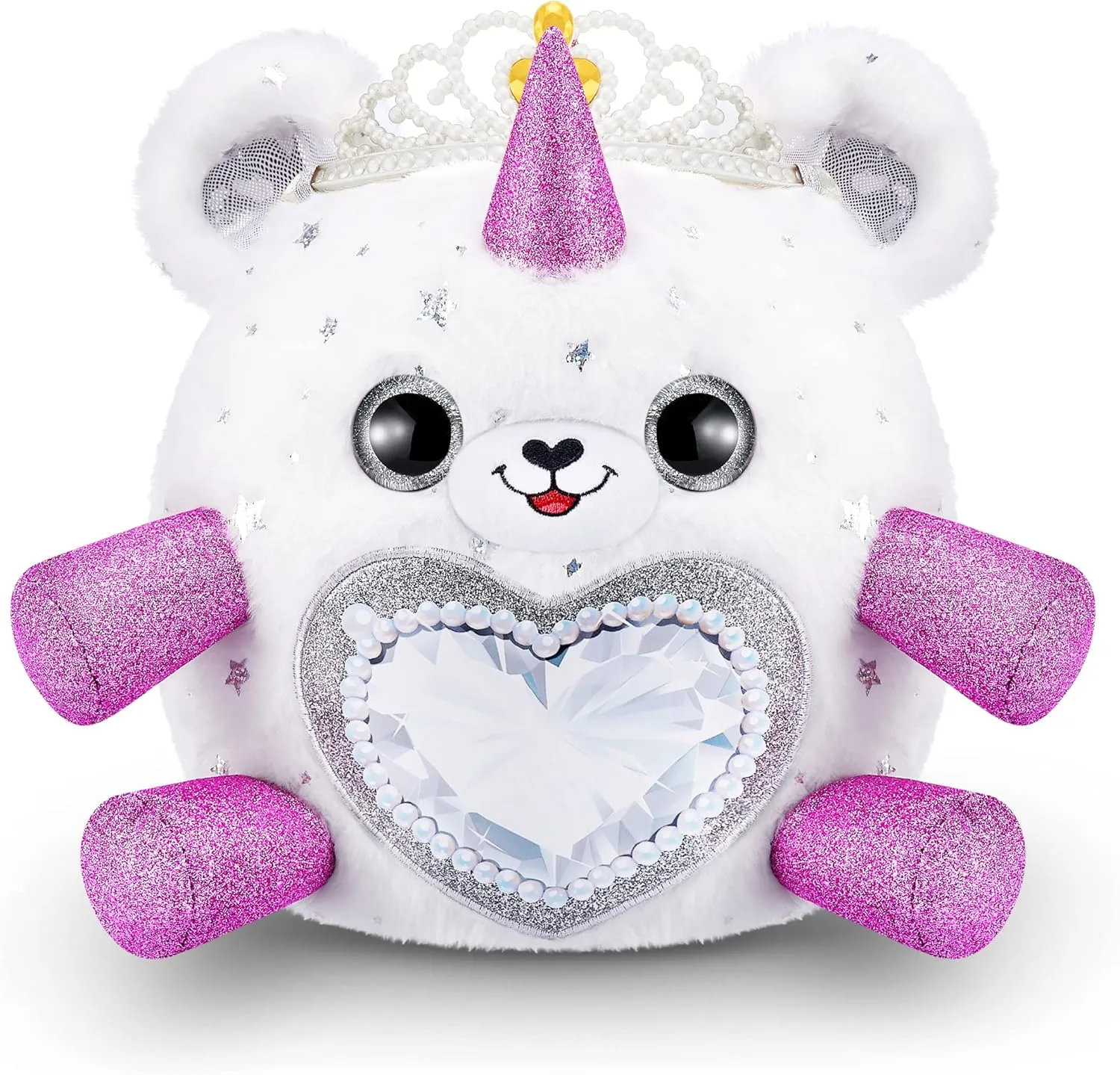 Rainbocorns Fairycorn Princess Surprise (Bear) by ZURU 11" Collectible Plush Stuffed Animal, Surprise Egg, Wearable Fairy Wings, Magical Fairy Princess, Ages 3  for Girls, Children