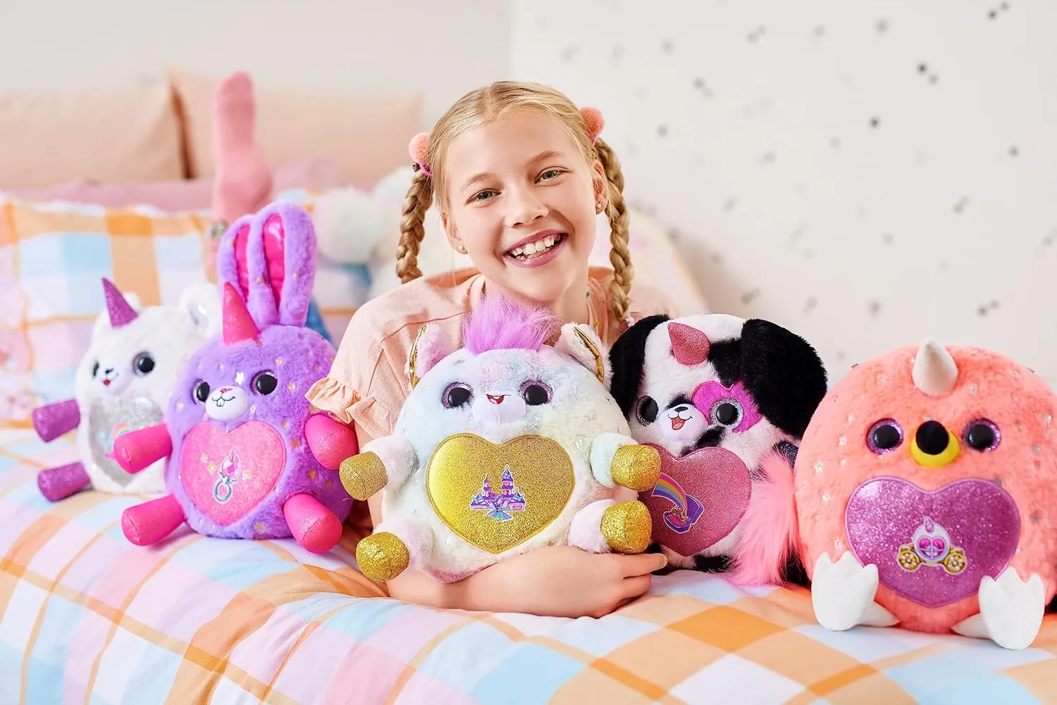 Rainbocorns Fairycorn Princess Surprise (Bear) by ZURU 11" Collectible Plush Stuffed Animal, Surprise Egg, Wearable Fairy Wings, Magical Fairy Princess, Ages 3  for Girls, Children