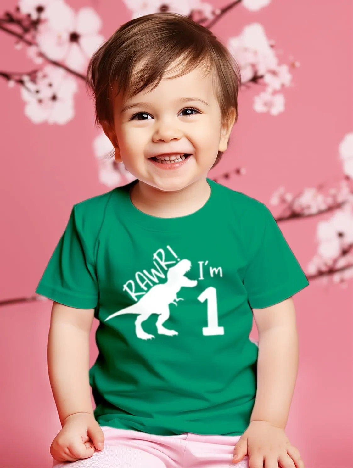 rawr im 1 Dinosaur First Birthday boy Outfit 1st Roar one Year Old Dino Shirt rex