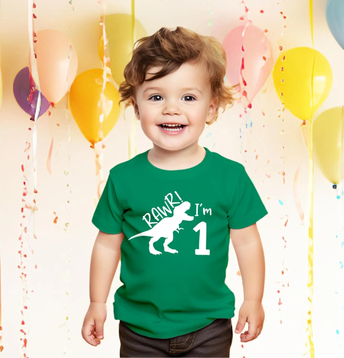 rawr im 1 Dinosaur First Birthday boy Outfit 1st Roar one Year Old Dino Shirt rex