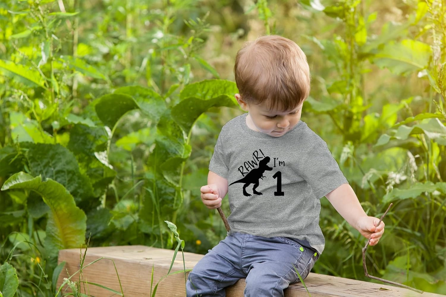 rawr im 1 Dinosaur First Birthday boy Outfit 1st Roar one Year Old Dino Shirt rex