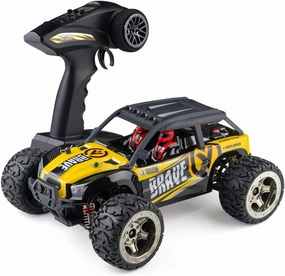 RC Car, 1/14 Scale 2.4GHz Remote Control Car, 4WD 50km/h High Speed Racing Car, Off-Road Buggy Drift Car RTR with Aluminum Alloy Chassis, Zinc Alloy Gear