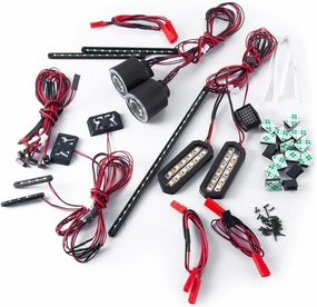 RC LED Light Kits - Headlight & Taillight & Side Lights Set for 1/7 Infraction 6S V2 RC Drift Cars Upgrade Part