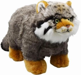 Realistic Pallas's Cat Stuffed Animal Plush Toy, Lifelike Manul Animal Plushies, Simulation Animals Doll