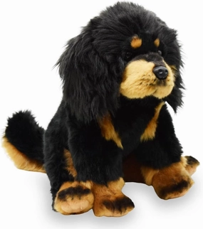 Realistic Tibetan Mastiff Dog Stuffed Animal Plush Toy, Lifelike Dog Plushies, Simulation Animal Doll