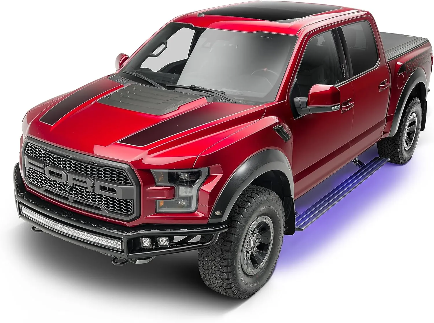 RealTruck AMP Research PowerStep Smart Series Power Running Boards with LED Step Lights for 2022-2024 Chevrolet Silverado/GMC Sierra 1500 - Electric Powerstep & Retractable Truck Steps