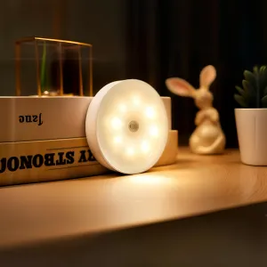 Rechargeable Motion Sensor LED Light – Wireless, Magnetic, Self-Adhesive (Single Piece)