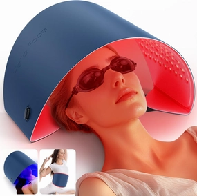 Red Light Therapy for Face and Neck, 720 LED Infrared Light Therapy Mask for Wrinkles and Acne, Large 30.8" x 11.8" Panel for Body, Red Light Mask Gift for Women, Mom, Skincare at Home