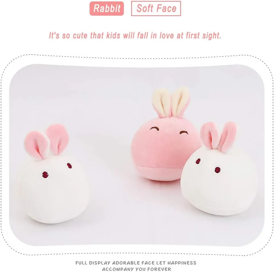 REFAHB Plush Pillow Carrot Bunnies Animals Doll Toy Gifts for Teens Girls Kids,Sofa Chair Decorative Pillow