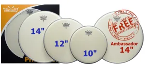 Remo ProPack (10", 12", 14" Ambassador Coated   FREE 14" BA-0114-00)