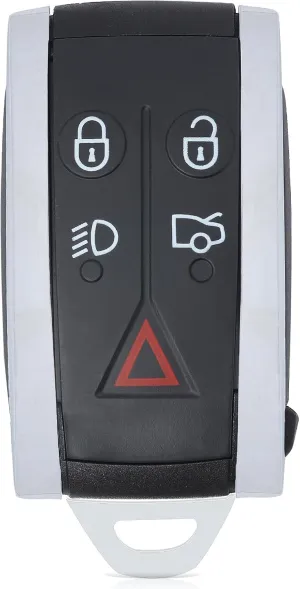 Replacement Smart Remote Car Key Fob for Jaguar 2006-2013 KR55WK49244 KR55WK45694 267T-5WK49244 267T-5WK45694 315MHz PCF7953A/HITAG2/46 Chip 5Buttons