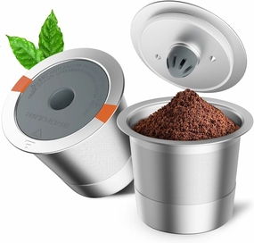 RETHONE Reusable K Cups Metal and Coffee Pods Reusable for Keurig 1.0 & 2.0 Coffee Maker Stainless Steel Coffee Filter(2 pack)