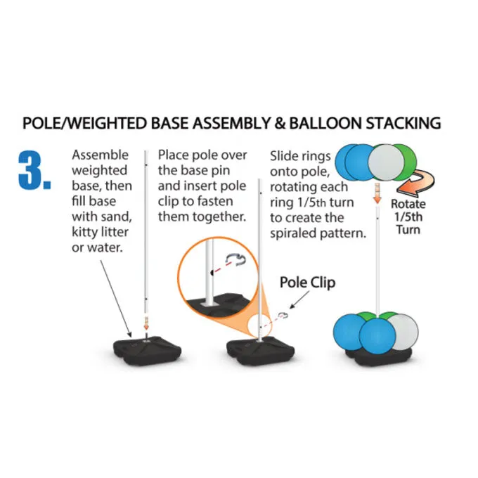 Reusable Balloon Tower Kit - 9 Foot Tall
