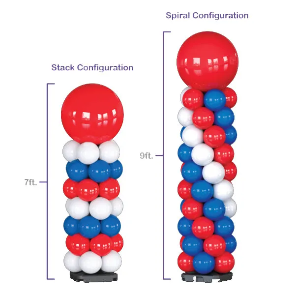 Reusable Balloon Tower Kit - 9 Foot Tall