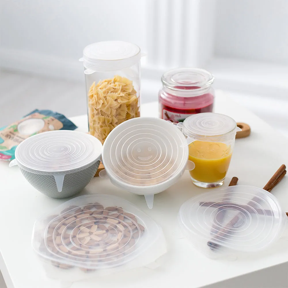 Reusable Silicone Stretch Lids (Set of 6)