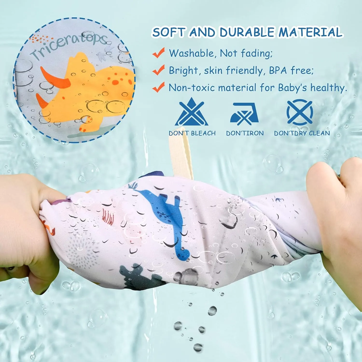 Richgv Interactive Baby Books, 2 Pack Touch & Feel Crinkle Books, Newborn Toys for Boys, 6-12 Months