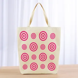 Rings Tote Bag - hot pink