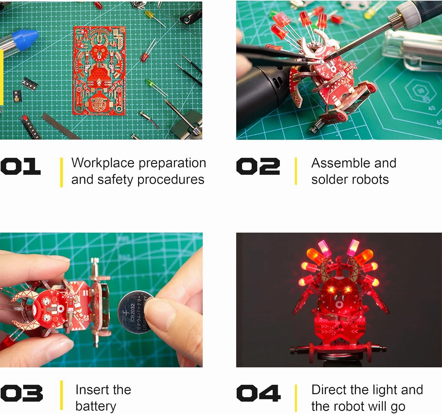 Robot Building Kit for Kids - Magic Voodoo Bots - Robotics STEM Construction Set - Smart Build Your Own Robot Kit for Adults - Kid Robotic Toys - DIY Science Engineering Kits No Toolkit