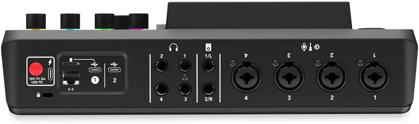 Rode RODECaster Pro II Audio Production Studio Bundle with 4x Zoom ZDM-1 Podcast Mic Packs, 32GB microSD Card and StreamEye Polishing Cloth